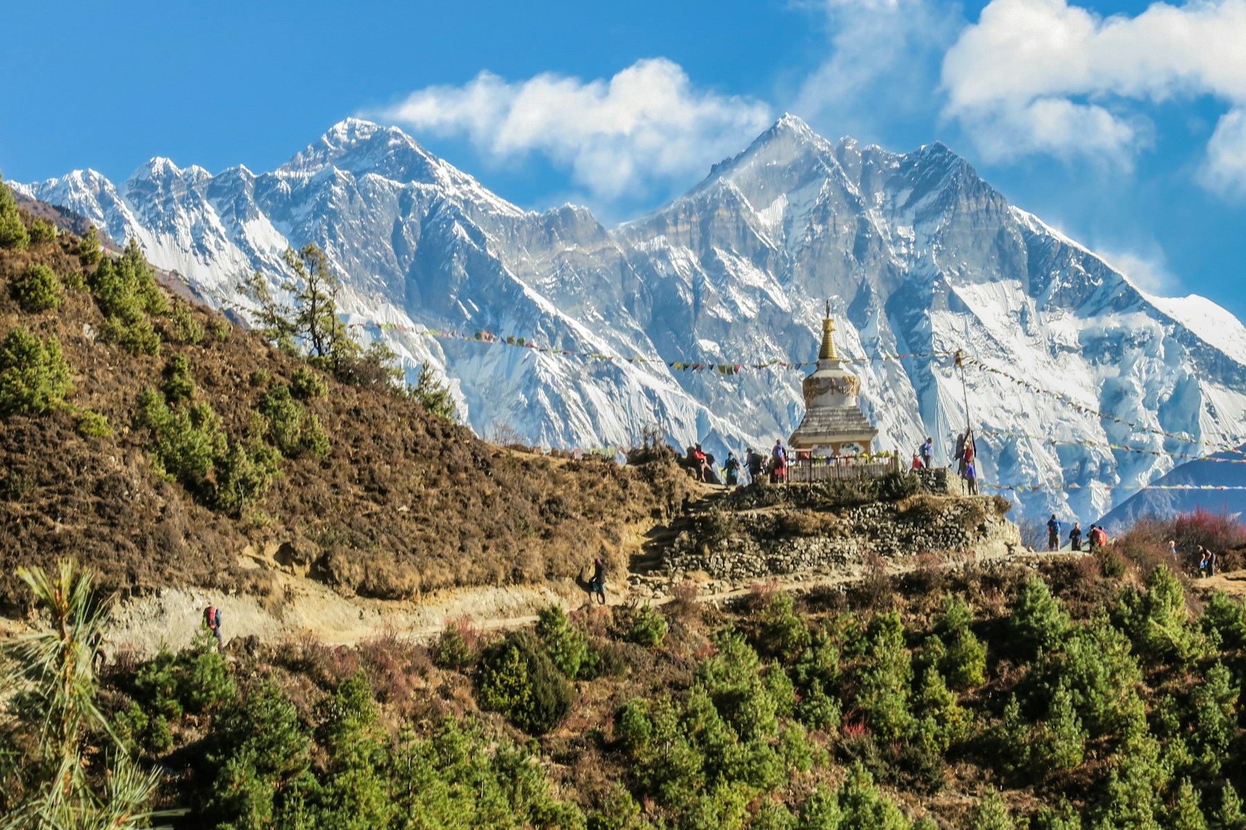 Mountain landscape in Nepal